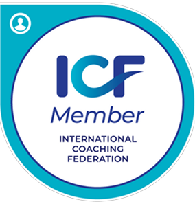 ICF Member badge, International Coaching Federation.